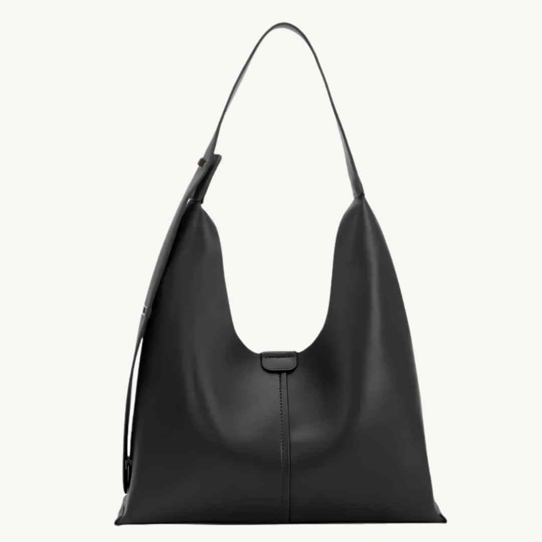 tote bag vegan convertible to vegan crossbody bag in black