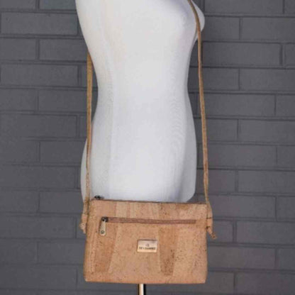 cork leather vegan crossbody purse