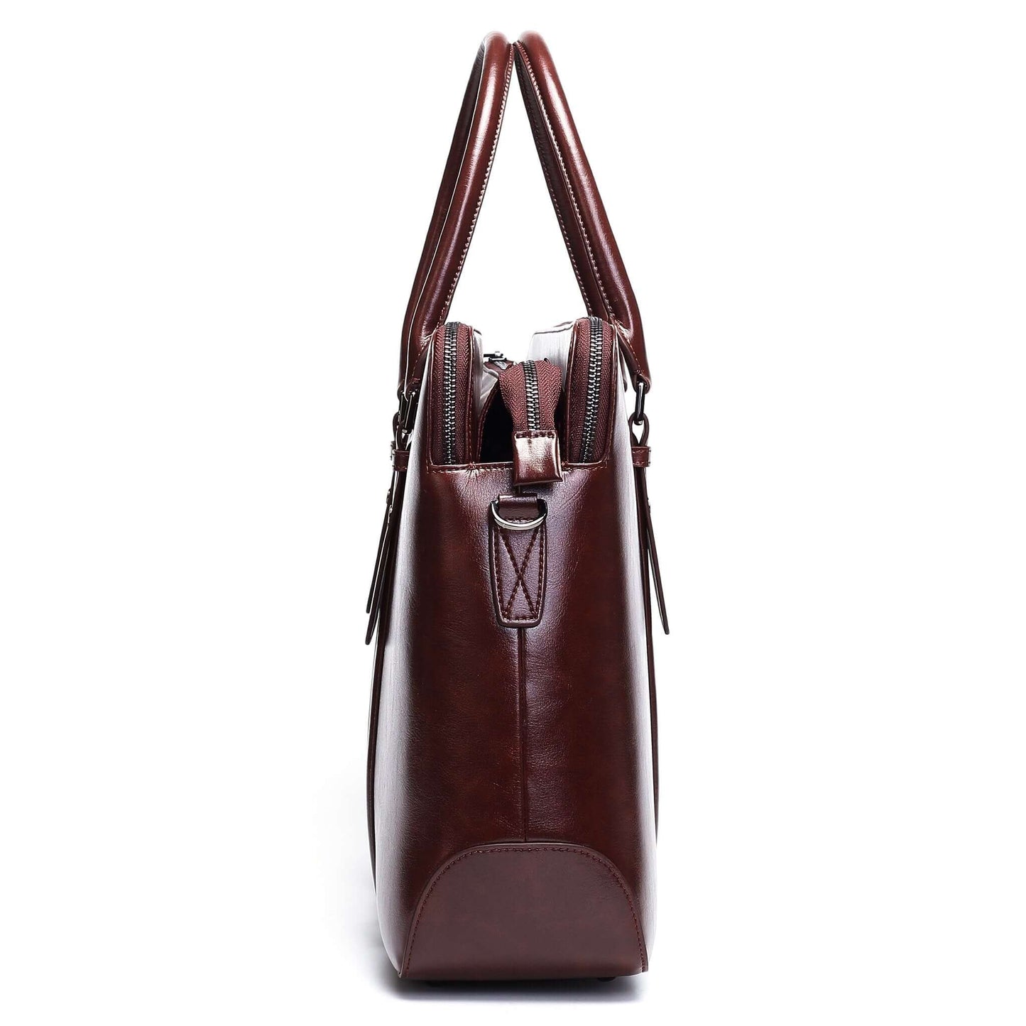 faux leather vegan handbags in classic briefcase style